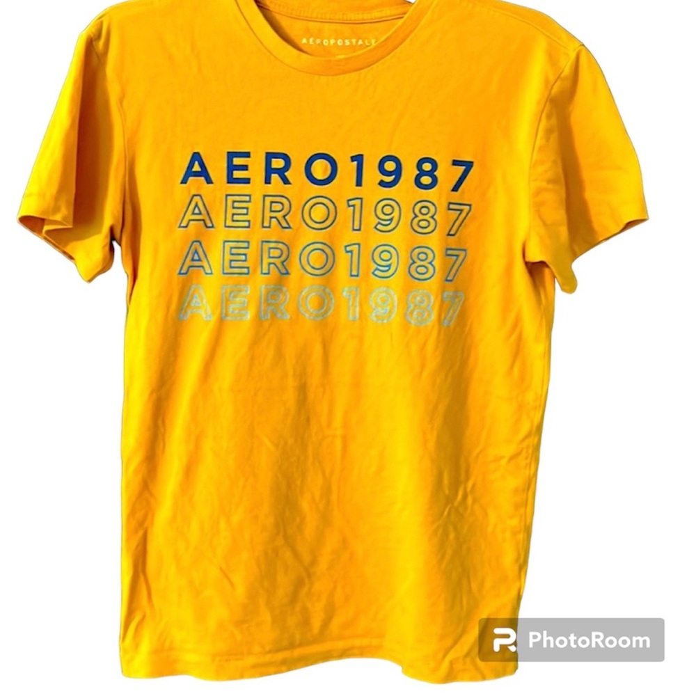 Vintage Aeropostale  T- shirts gold yellow t shirt Size XS